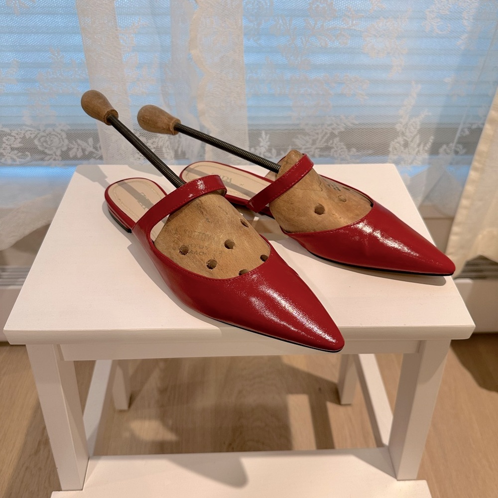 Red flat shoes Zara. Excellent condition.
